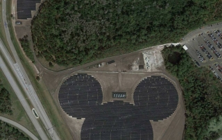 Drove past this solar pv farm a few times in the last couple of days. 48,000 solar pv panels supplying 5 megawatts of electricity into Walt Disney World Orlando